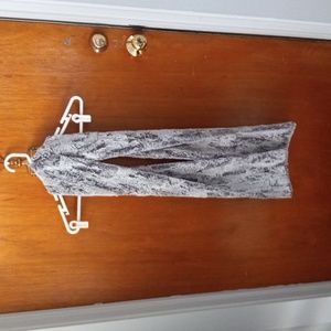 Furry fluffy gray scarf